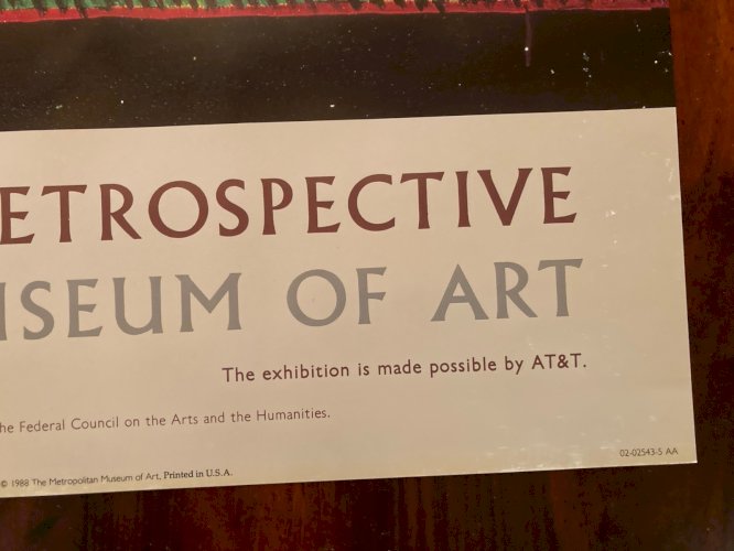 Art Affiche David Hockney Peinture Peintre 1988 Nichols Cyn Rd Metropolitan XXe