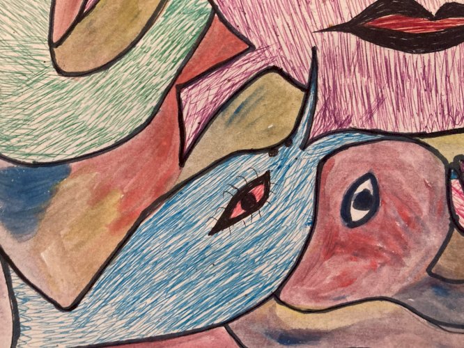 Art Brut Dessin Stylo Essaouira Mustapha Asmah Mu Expressionniste Maroc Naïf