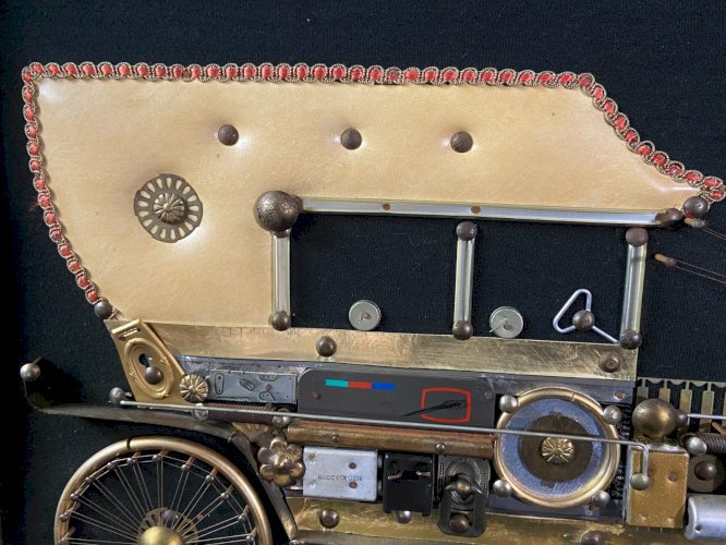 Art d'assemblage  "Junk Art" à partir d'éléments matériaux industriels Ford T