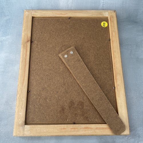 ART PERSAN Tableau perse Iran peinture sur os cavaliers et cadre Khatam Kari