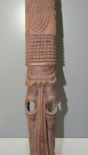 -ART PRIMITIF ART AFRICAIN GRAND MASQUE DECORATIF  BOIS COLLECTION AFRIQUE   D