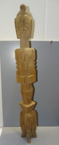-ART PRIMITIF ART AFRICAIN GRAND SUJET STATUE  BOIS COLLECTION AFRIQUE   D