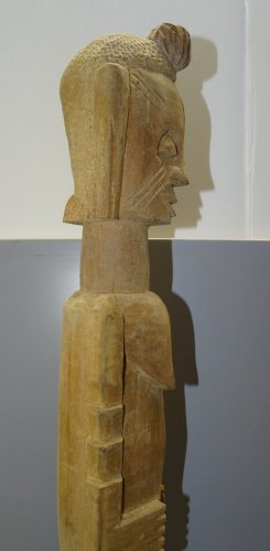 -ART PRIMITIF ART AFRICAIN GRAND SUJET STATUE  BOIS COLLECTION AFRIQUE   D