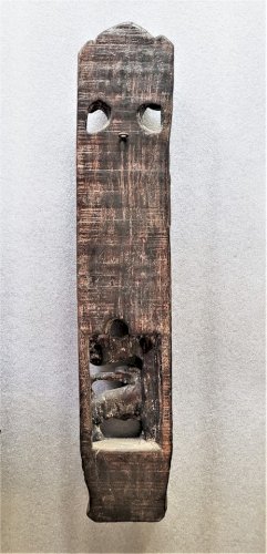 Art tribal/Afrique/Asie -Grande sculpture sur panneau mural en bois