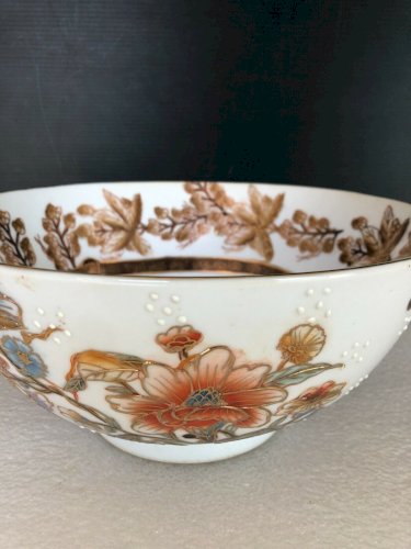 Asie Grand saladier  en porcelaine Satsuma Ou Imari du Japon, Japonais Japanese