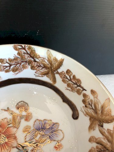 Asie Grand saladier  en porcelaine Satsuma Ou Imari du Japon, Japonais Japanese