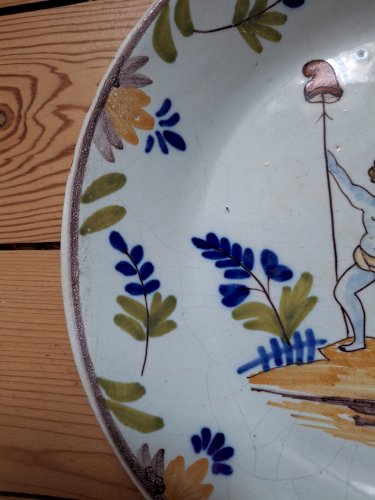 Assiette 1793 faïence de Nevers époque révolutionnaire authentique Constitution l'An 1 rare