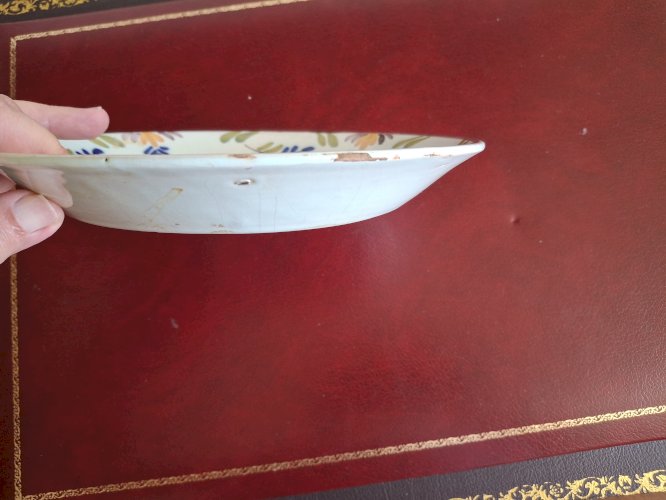 Assiette 1793 faïence de Nevers époque révolutionnaire authentique Constitution l'An 1 rare
