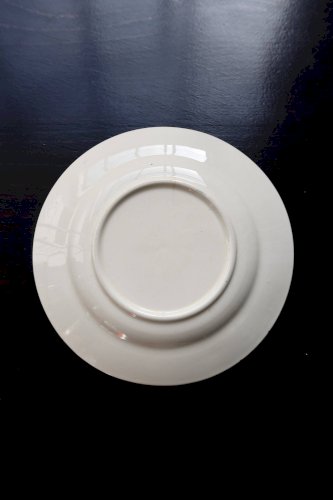 Assiette à dessert ancienne terre de fer Longchamp modèle Denise