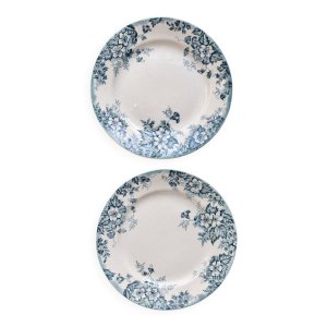 Assiette à dessert ancienne terre de fer Moulin des Loups Marie Louise