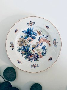Assiette à dessert Boch Frères La Louvière - Modèle Rhodes - 19,5 cm