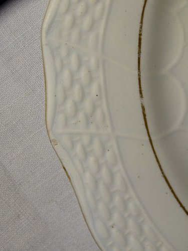 -ASSIETTE A DESSERT CERAMIQUE MOULIN DES LOUPS HAMAGE ANCIENNE MOIS  D'AOUT    D