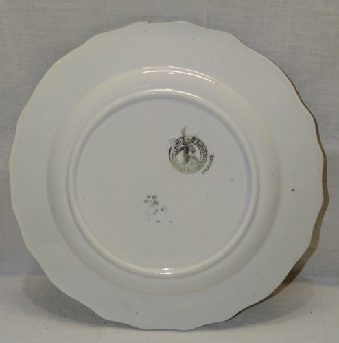 -ASSIETTE A DESSERT CERAMIQUE MOULIN DES LOUPS HAMAGE ANCIENNE MOIS de JUIN   D