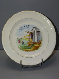 DESSERT PLATE SAINT AMANDINOISE CERAMIC (unmarked) JULY D