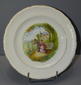 DESSERT PLATE CERAMIC SAINT AMANDINOISE (unmarked) MONTH of MAY D