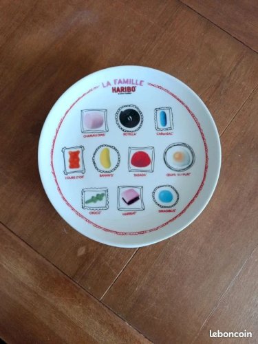 assiette a dessert haribo publicitaire 