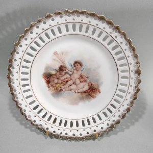 Assiette ajourée de Collection Anges, Putto, Putti