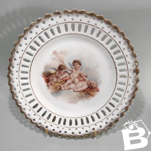 Assiette ajourée de Collection Anges, Putto, Putti