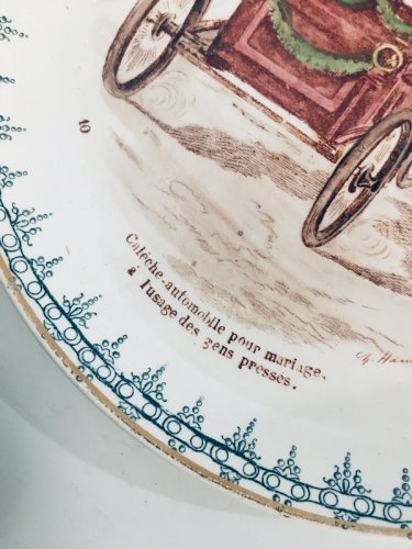 Assiette ancienne Creil et Montereau