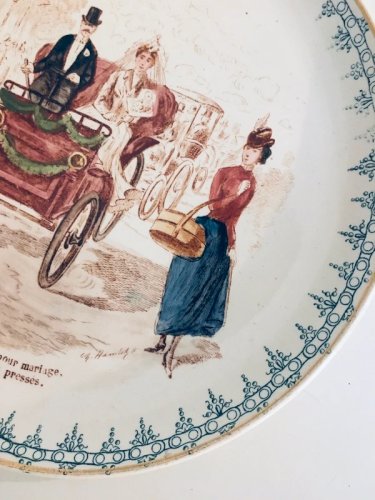 Assiette ancienne Creil et Montereau