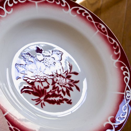 Assiette ancienne Digoin et Sarreguemines collection Prosper