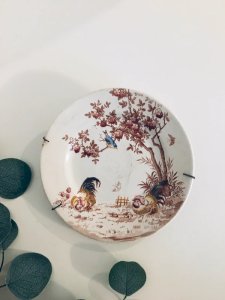 Assiette ancienne Digoin Sarreguemines