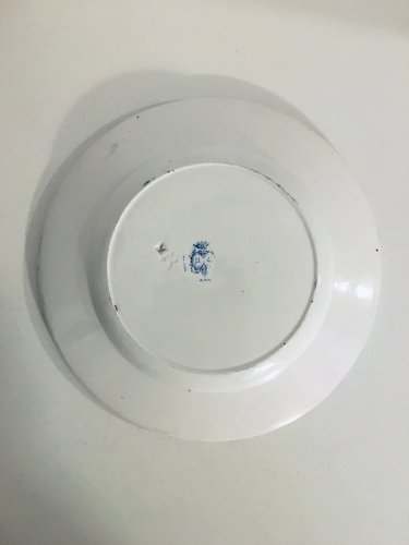 Assiette ancienne Sarreguemines