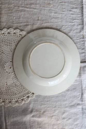 Assiette ancienne semi-creuse terre de fer – Salins modèle Henri II