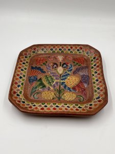 Square ceramic plate Ceramica del Convento