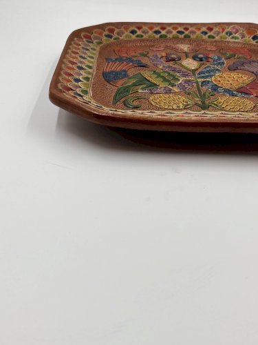 Assiette carrée en céramique Ceramica del Convento