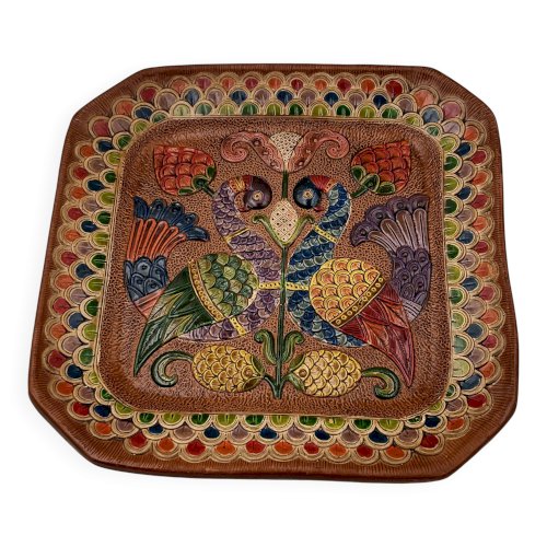 Assiette carrée en céramique Ceramica del Convento