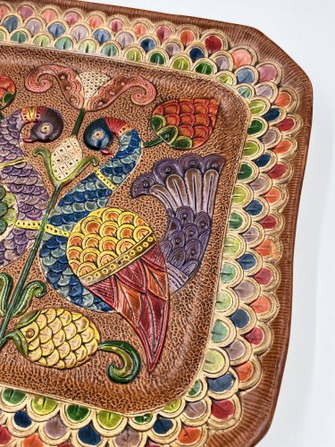 Assiette carrée en céramique Ceramica del Convento