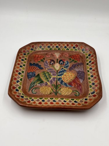 Assiette carrée en céramique Ceramica del Convento