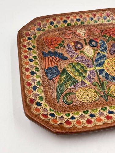 Assiette carrée en céramique Ceramica del Convento