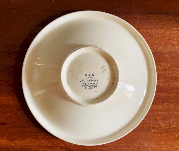 Assiette coupe à fruit Gien « Ma campagne »