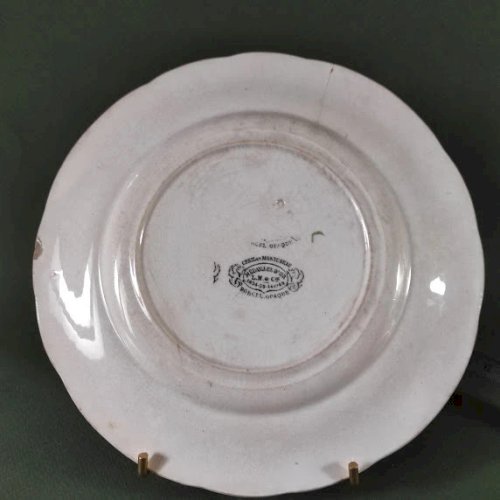 Assiette Creil et Montereau 19e - Les Récoltes n°7 - récolte du bled en Beauce
