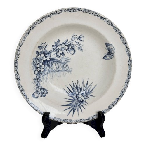 Assiette creuse ancienne terre de fer – Grand Dépôt Émile Bourgeois