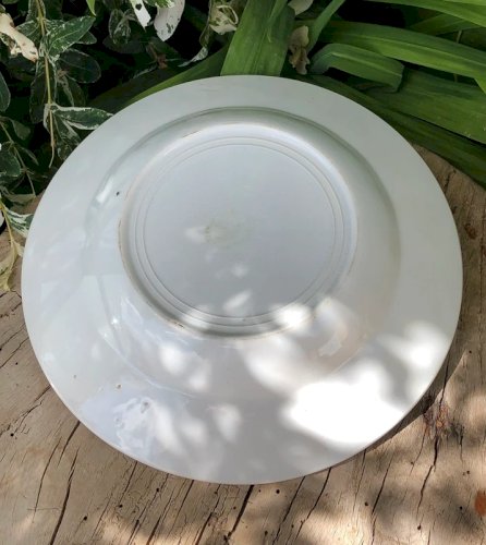 Assiette creuse blanche L Amandinoise