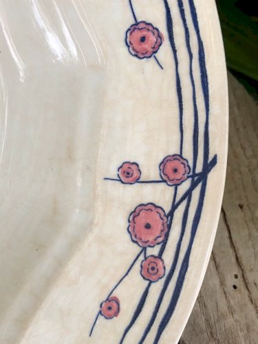 Assiette creuse centenaire HBCM modèle Prunella