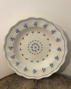 Vintage retro deep plate in Italian earthenware