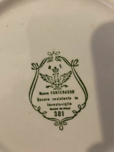 Assiette creuse rétro vintage en faïence Italienne