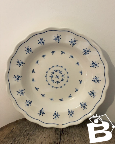 Assiette creuse rétro vintage en faïence Italienne