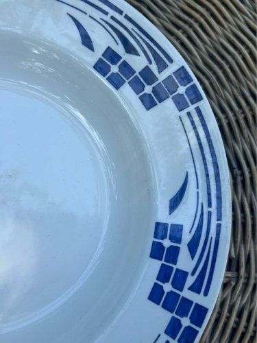 Assiette creuse rétro vintage Moulin des Loups