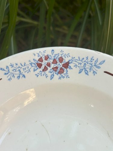 Assiette creuse rétro vintage