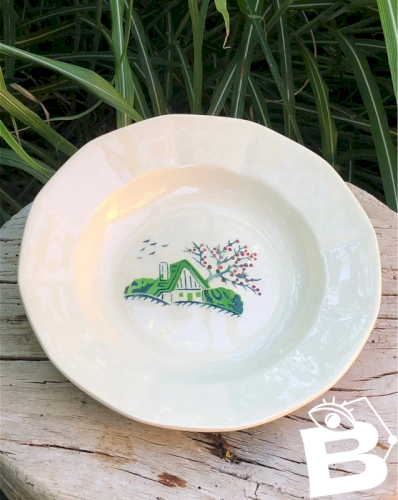 Assiette creuse vintage Digoin Sarreguemines modèle Bayeux