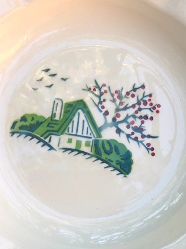 Assiette creuse vintage Digoin Sarreguemines modèle Bayeux
