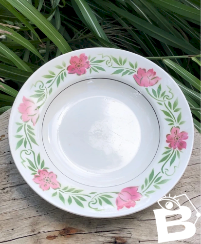 Assiette creuse vintage Moulin des Loups
