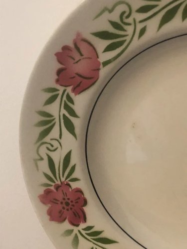 Assiette creuse vintage Moulin des Loups