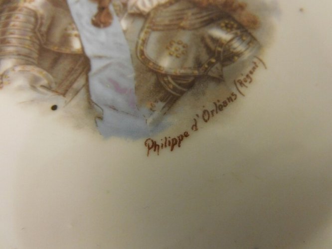 ASSIETTE DE COLLECTION PHILIPPE D'ORLEANS