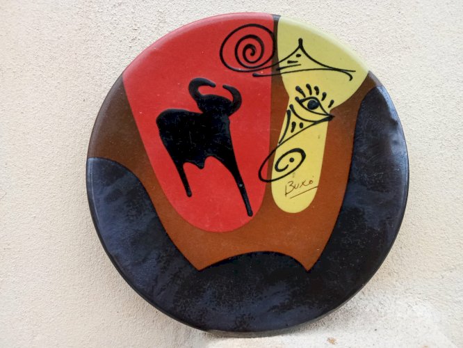 Assiette de l'artiste Thomas Buxó